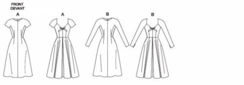 image 1 of Vogue 1084 Paper Sewing Pattern – Women’s Dresses & Vintage Style, UK Sizes 6–8–10–12, Intermediate