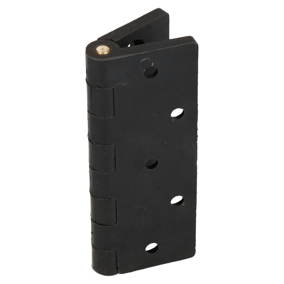 image 1 of Black Reinforced Nylon Plastic Hinge 67x102mm Italian Made Industrial Quality 4PK Black
