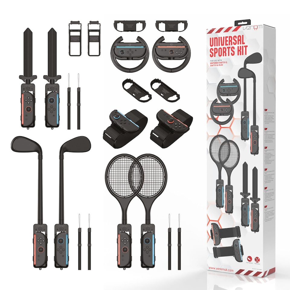 image 1 of Venom 10-in-1 Sports Kit for Nintendo Switch 2
