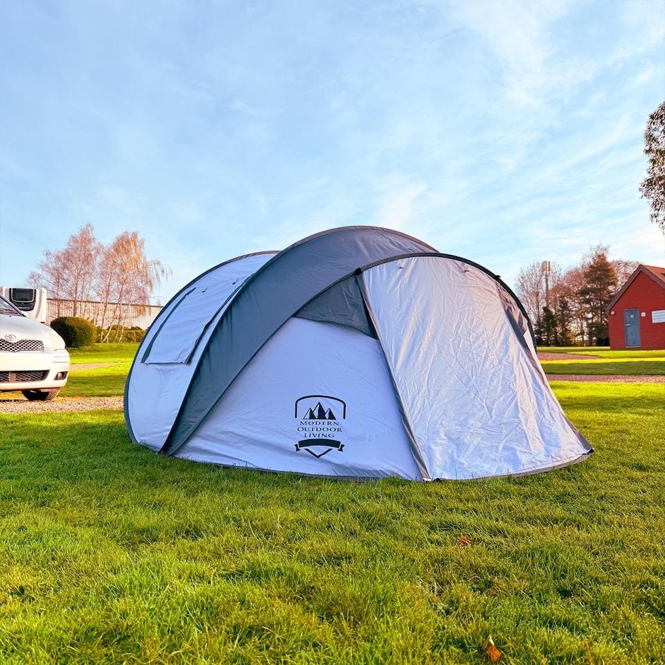 image 1 of Large Tent 4 Person Camping Tent with Easy Set Up