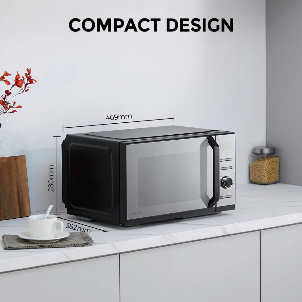 image 1 of Toshiba Midea MW3-SAC23SF(MB) 900W 23 Litres Free Standing Microwave Black