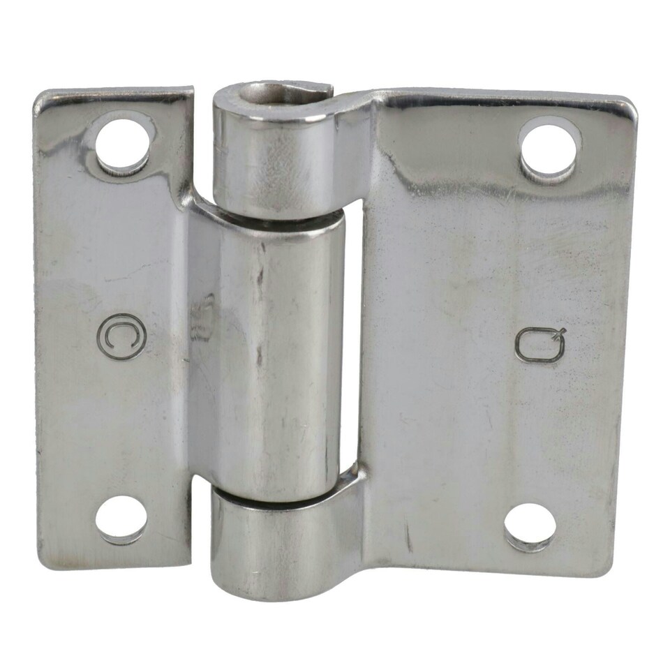 image 1 of Stainless Steel Hinge Heavy Duty 65x73mm Industrial Quality Door Hatch Locker Silver