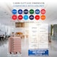 image 3 of 55x35x25cm Air France & KLM Maximum Size Cabin Carry On - Lightweight 4 Wheel ABS Hard Case Cabin Carry On Hand Luggage 35+ Airline Approved Pink | Rose | Cabin Bag