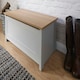 image 3 of GFW Lancaster Ottoman Storage Box - Grey