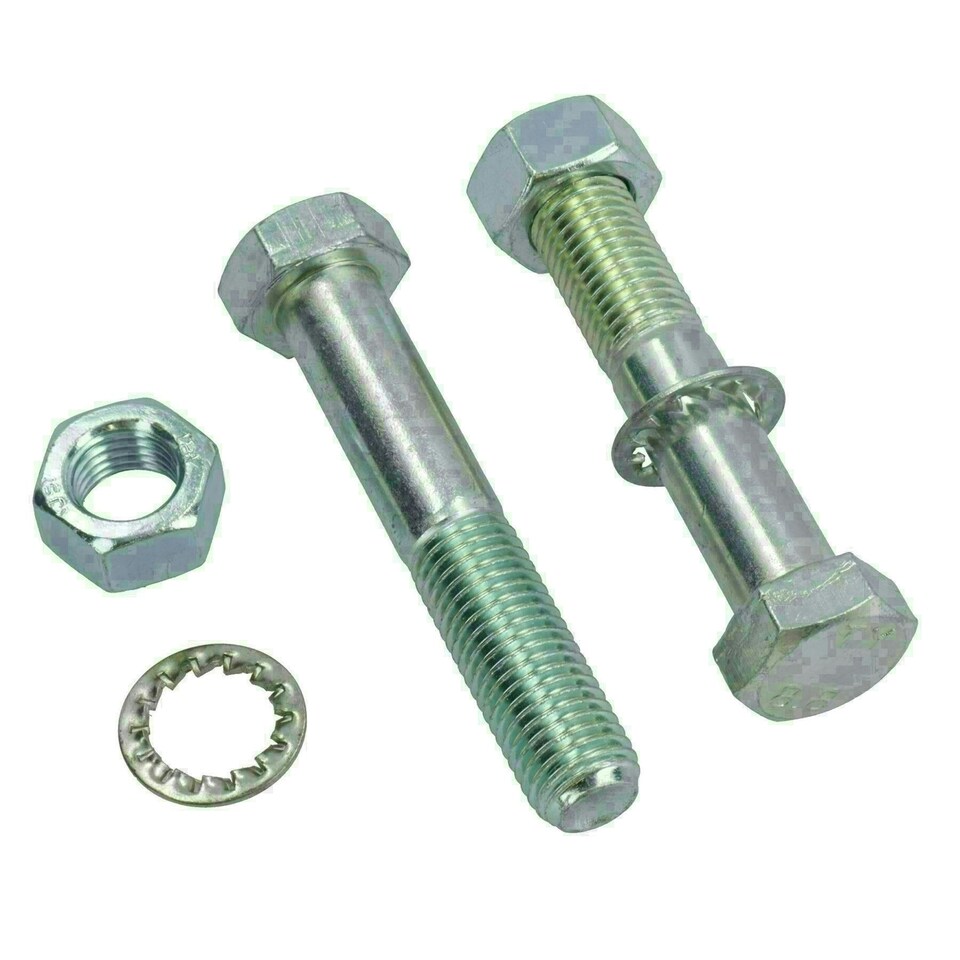 image 1 of M16 (16mm) x 90mm High Tensile Tow Bar Ball Fixing Bolts Washers + Nuts 10 Pack