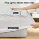 image 5 of Lavio Mattress Topper Pillowtop Memory Foam Bamboo Cover Bed Protector | White | King