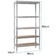 image 4 of TekBox Boltless Garage Silver Shelving Rack - Set of 2