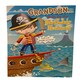 image 1 of Grandson Pirate Happy Birthday Greeting Card Look Out Shark Attack