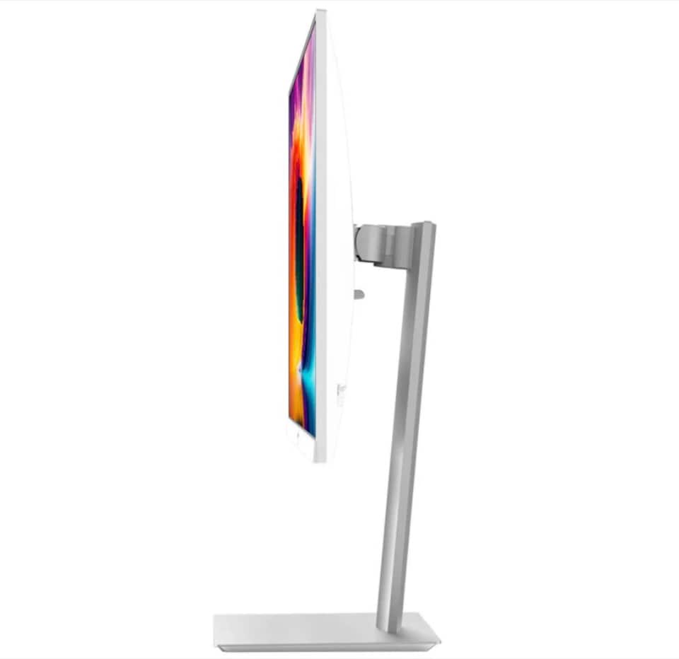image 1 of Z-Edge 27 Inch 4K Monitor UHD 3840x2160 IPS 60Hz Height Adjustable White | PC Monitor, 250cd/m² Brightness, Adaptive Sync, Pivot Swivel Tilt, HDMI DisplayPort, VESA Mountable