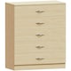 image 1 of Vida Designs Riano 5 Drawer Chest of Drawers Bedroom Storage, Pine