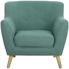 Skandi Arm Chair Ocean Green Green