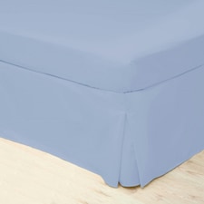 Belledorm Easycare Percale Platform Valance - Sky Blue - Superking