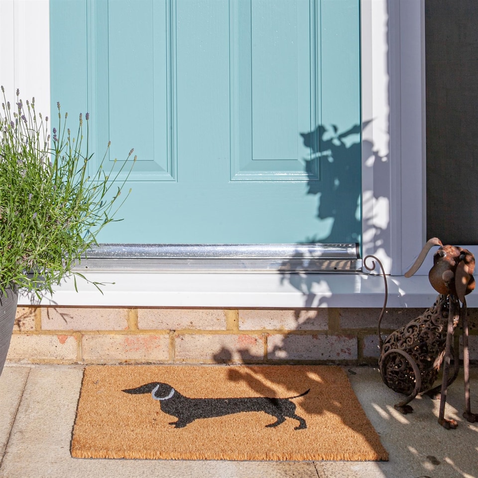image 1 of Nicola Spring Coir Door Mat - 60 x 40cm - Sausage Dog
