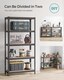 image 7 of 5-Tier Garage Storage Shelving Unit, Adjustable Heavy-Duty Steel Rack, Grey