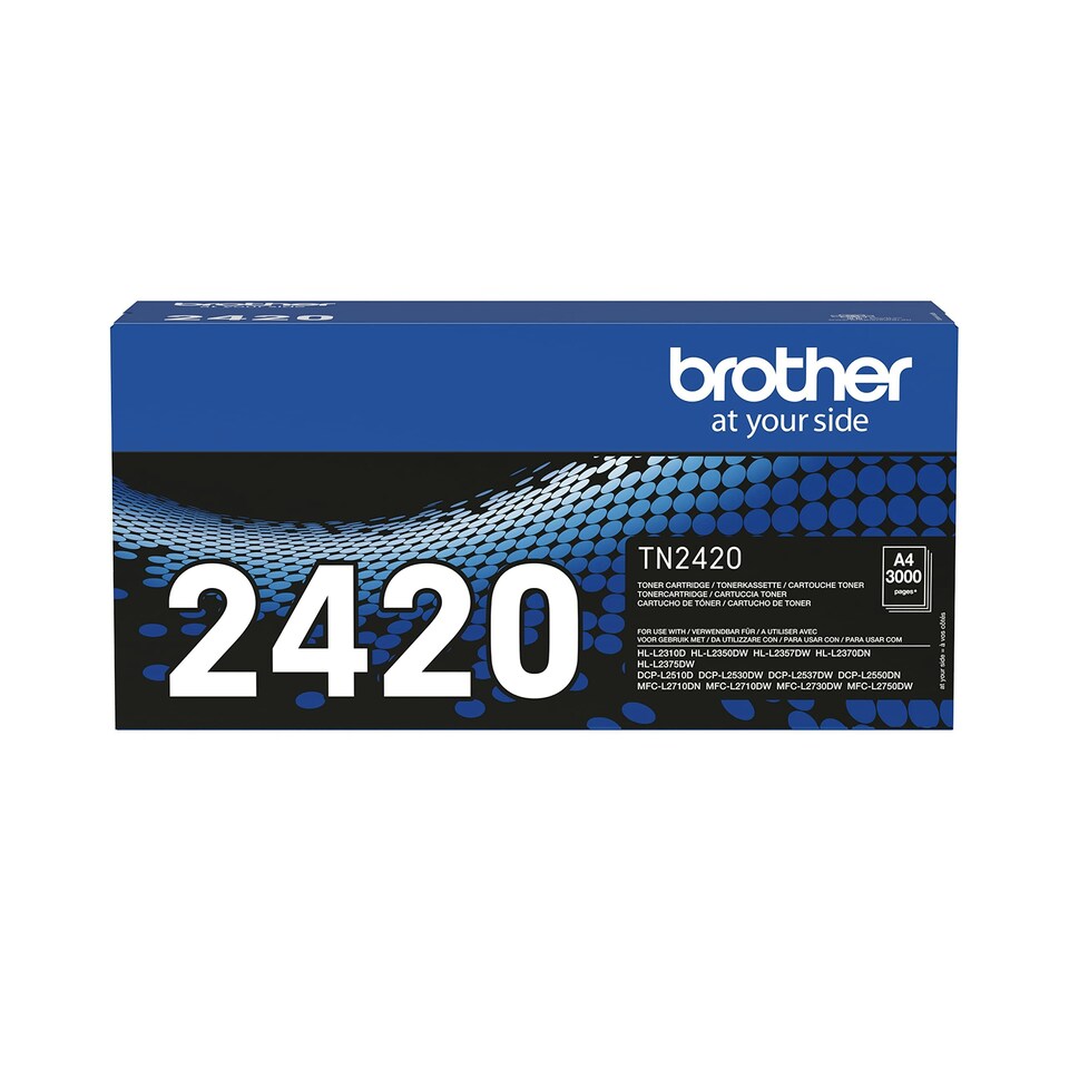 image 1 of BROTHER TN-2420 Toner Cartridge, Black, Single, High Yield, includes 1 x Toner Cartridge, Genuine Supplies