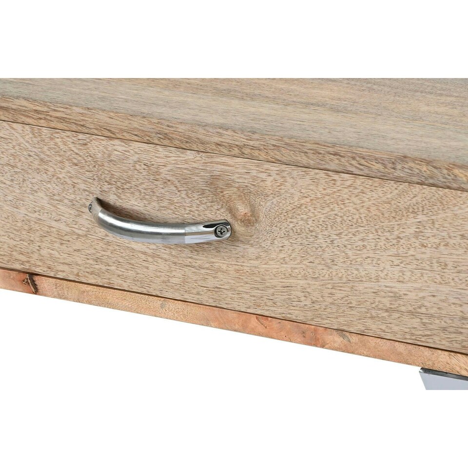 image 1 of Hall Table with Drawers Home ESPRIT Brown Silver Light brown 110 x 40 x 76 cm 110 x 41,5 x 76 cm (3 Pieces) N/A