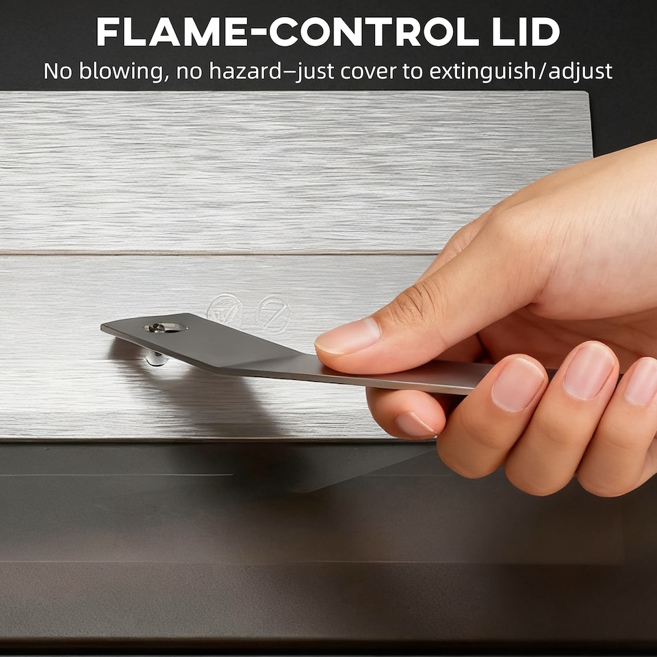 image 1 of HOMCOM Bio Ethanol Fireplace Stove, Freestanding Bioethanol Fire, Indoor Ventless Ethanol Burner with 0.9 Litres Volume, Door, Extinguisher, Steel, Tempered Glass Panel, Burns 3 Hours, 22 Inch, Black