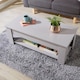 image 7 of Wooden Coffee Table With Lift Up Top Storage Area and Magazine Shelf | Grey