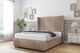 image 3 of Sloomy Camden Mink Naples Divan Bed Base 2 Drawers Foot-End With 54 Inch Wingback Headboard & 12 Inch Matching Footboard | Brown | Mink | King | 1