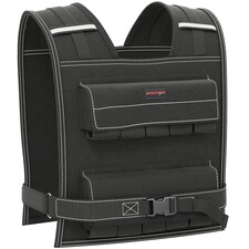 20KG Adjustable Weighted Vest with 20 Metal Weights, Running Weight Vest Black | 50L x 40Wcm