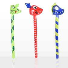 Inflatable Dinosaur Stick 118cm Assorted Designs