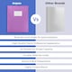 image 4 of ARPAN A4 Display Book Folder for School, Filing, Storage, Interviews, CVS & Presentations, Flexible Cover, A4 Display Folder with 62 Pockets 124 Sides