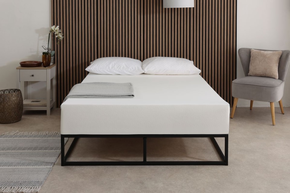 image 1 of Orthopedic Firm Support Mattress - High-Density Supportive Foam for Spinal Alignment | White | Double