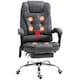 image 1 of Vinsetto Ergonomic Heated 6 Points Vibration Massage Chair Dark Grey