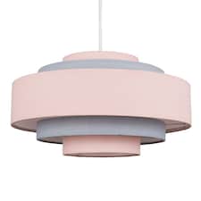 ValueLights 3 Tone Pink 5 Tier Cylinder Ceiling Pendant Light Shade