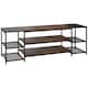image 1 of HOMCOM TV Unit Cabinet for TVs up to 60Inches with Shelves Brown and Black