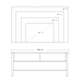 image 5 of HOMCOM Media Stand for TVs Up to 45" TV w/ 3 Shelves Cable Holes Metal Frame