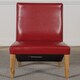 image 6 of Kuba Large Oak Dining Table with 8 Lola Burgundy Leather Chairs Red