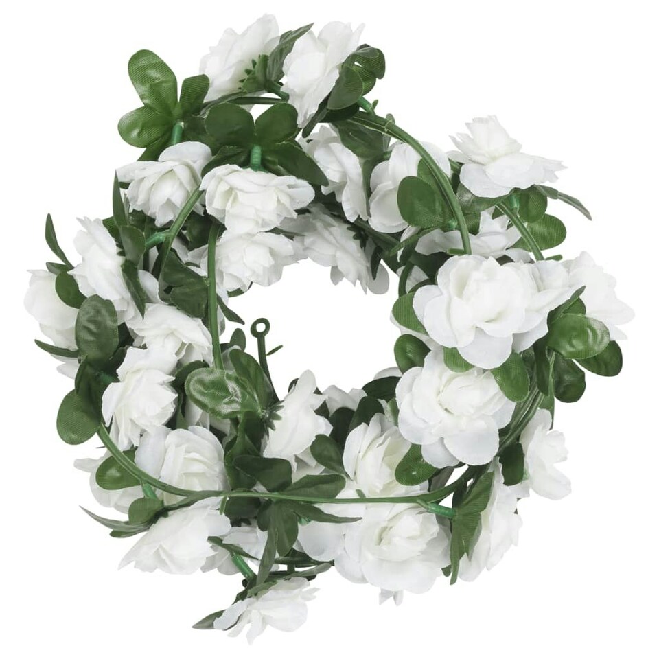 Artificial Flower Garlands 6 pcs White 240 cm Tesco Groceries