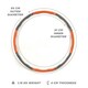 image 4 of Phoenix Fitness Weighted Hula Hoop - Orange