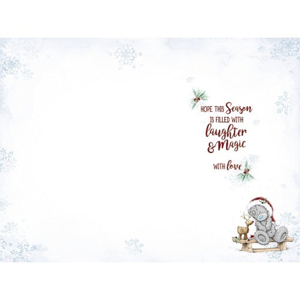 image 1 of From All The Family Tatty Teddy With Wish Sign Board Design Christmas Card