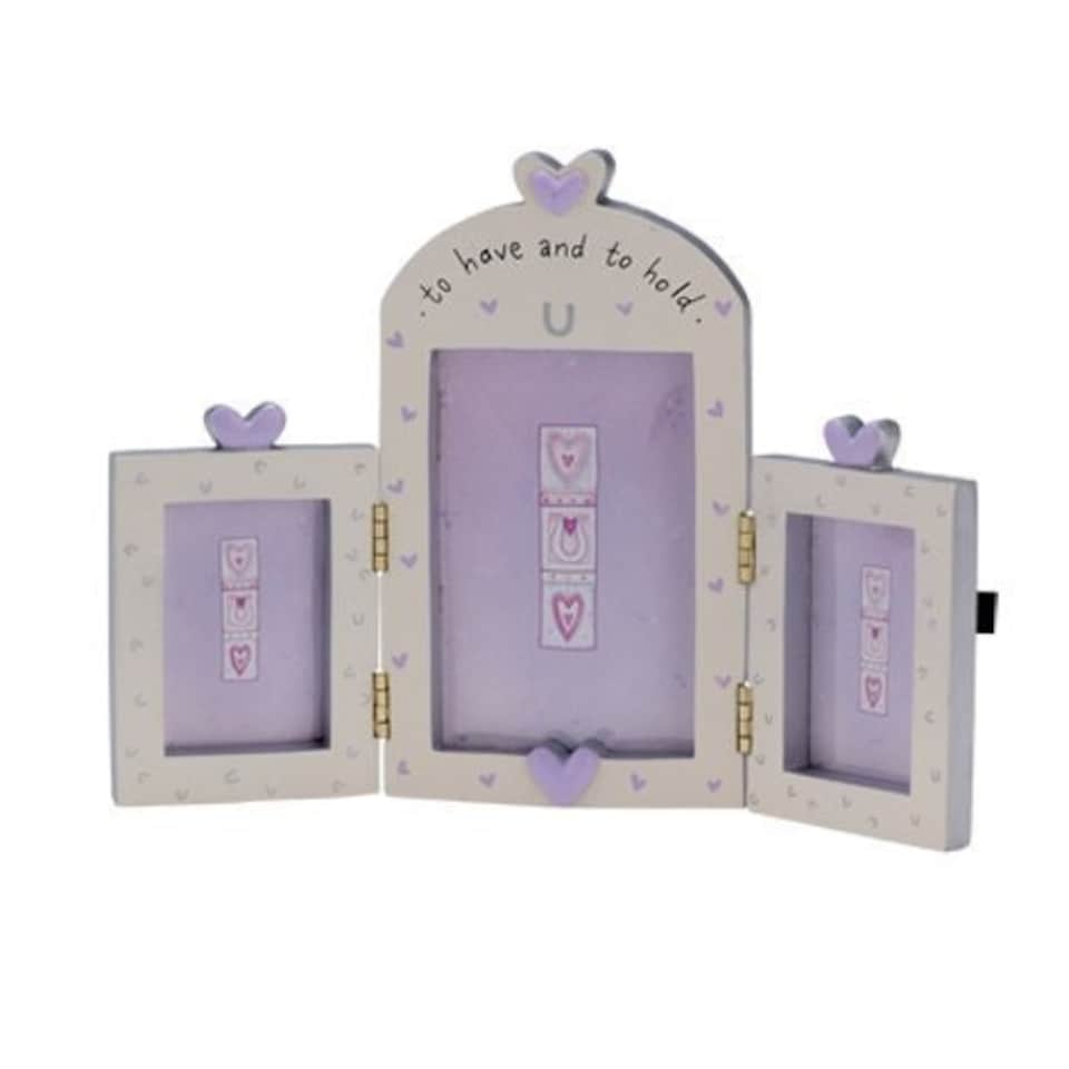 image 1 of To Have and to Hold Triple Photo Frame