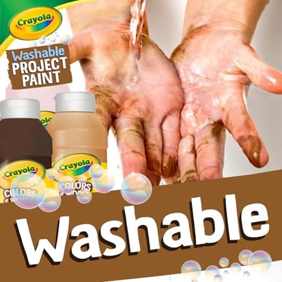 image 1 of Crayola Colors Of The World Washable Paint Set 9 Count
