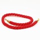 image 2 of 1 Prestige Brass Pole With 1 Red Braided Rope
