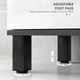 image 8 of HOMCOM Bathroom Under Sink Cabinet with Adjustable Shelf High Gloss White 