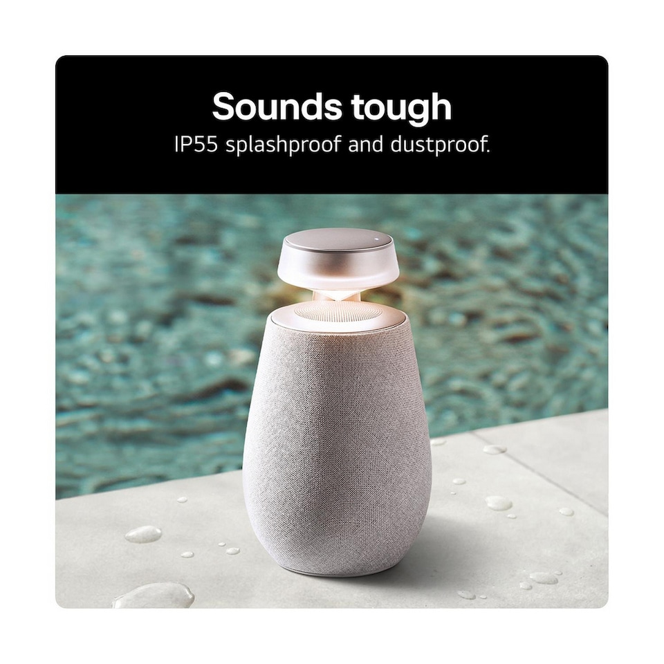 image 1 of LG XO2TBE.CEUSLLK Xboom 360 Bluetooth Speaker Beige