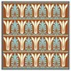 image 3 of Egyptian flower ornament pattern (Picutre Frame) Black | L