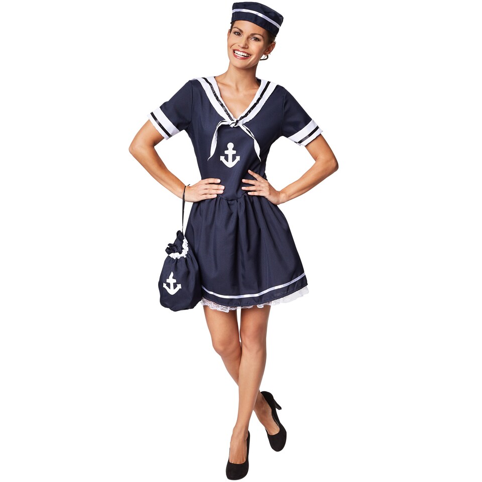 image 1 of Womens sailor lady costume | Blue | blue | 1