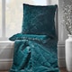 image 2 of Catherine Lansfield Cosy Diamond Faux Fur Soft Blanket Throw | Green | Bottle Green