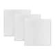 image 1 of Warwick & Vance Pack Of 3 Mens White Handkerchiefs With A Satin Stripe Border, Cotton, 40 x 40cms