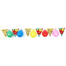 Party Bunting With 10 Hanging Balloons - 4m