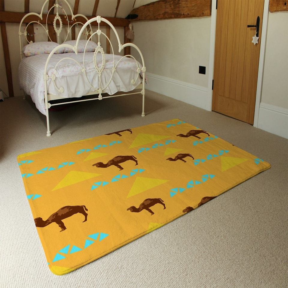 image 1 of Camels (Rug) Orange | Medium: 80x150cm