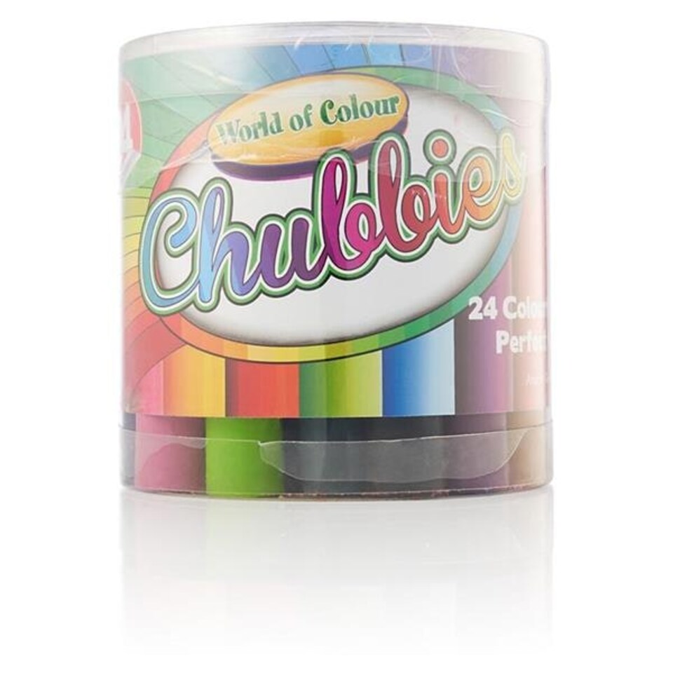 image 1 of Tub of 24 Super Chubbies Crayons by World of Colour