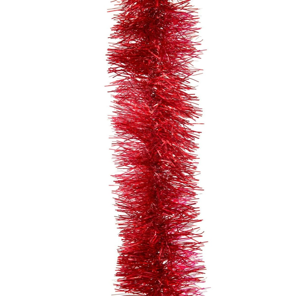 image 1 of 16Pcs Red Tinsel Tree Decorations 1.8m