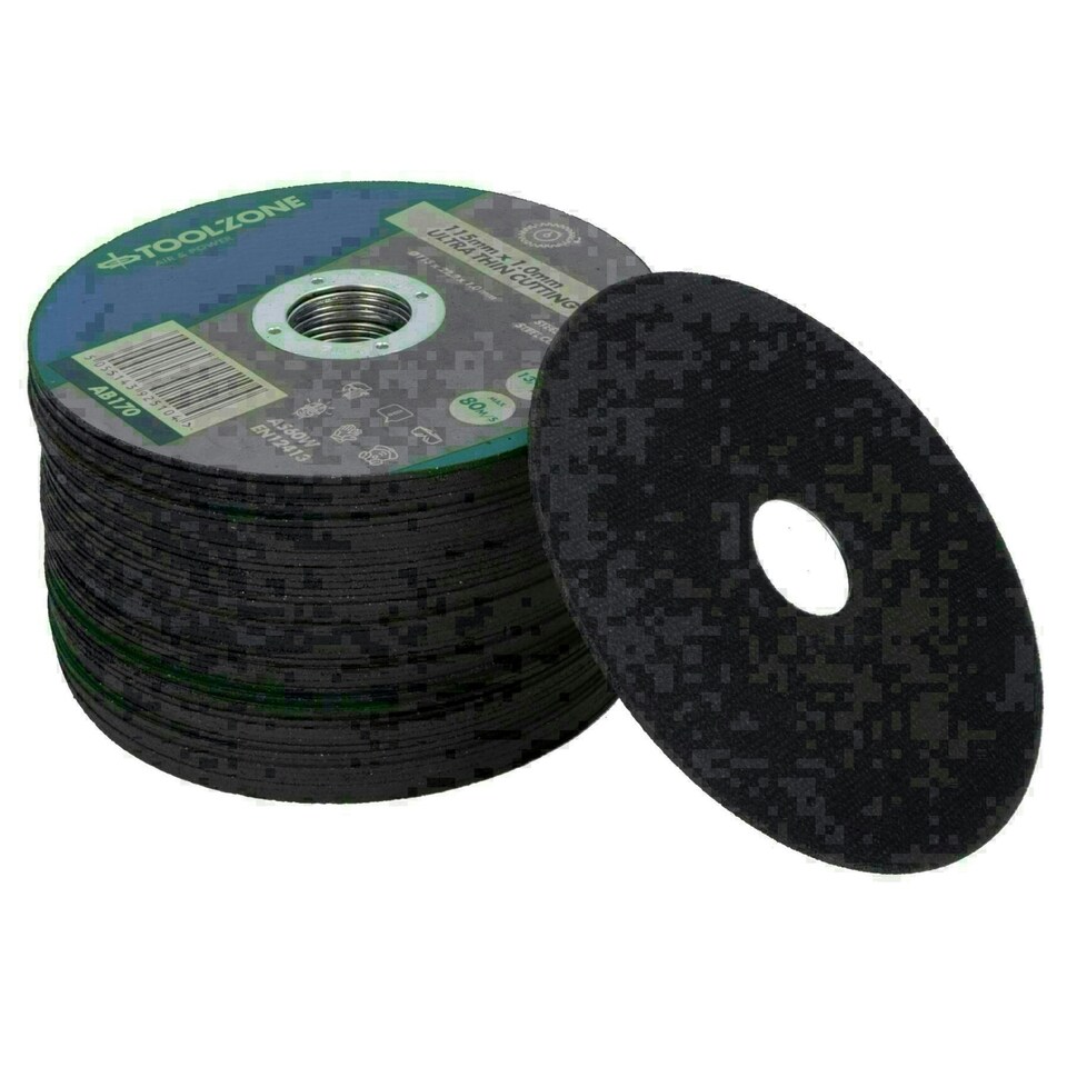 image 1 of Ultra Thin Cutting Discs 115mm (4.5in) x 1.0mm for Stainless Steel Metal 500pc