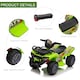 image 4 of HOMCOM 6V Kids Electric Ride on Car Toddlers Quad Bike All Terrain Vehicle Toy With Music for 18-36 months Green